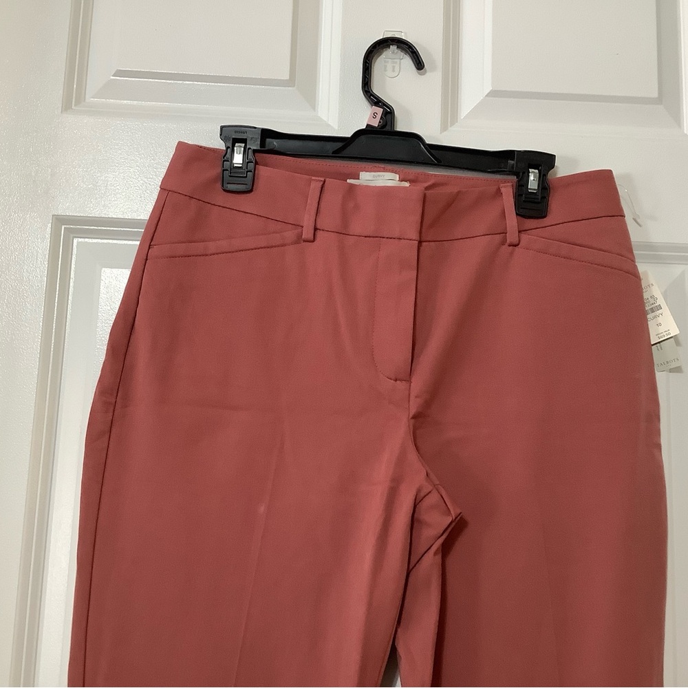 Talbots Curvy Fit Rust Pants size 10 NWT. - Picture 3 of 14